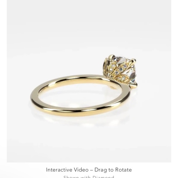 Brilliant Earth 18k gold Petal Engagement Ring - Picture 2 of 13